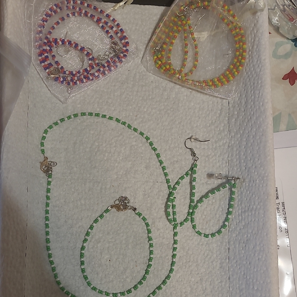 Colorful Beaded Jewelry Set